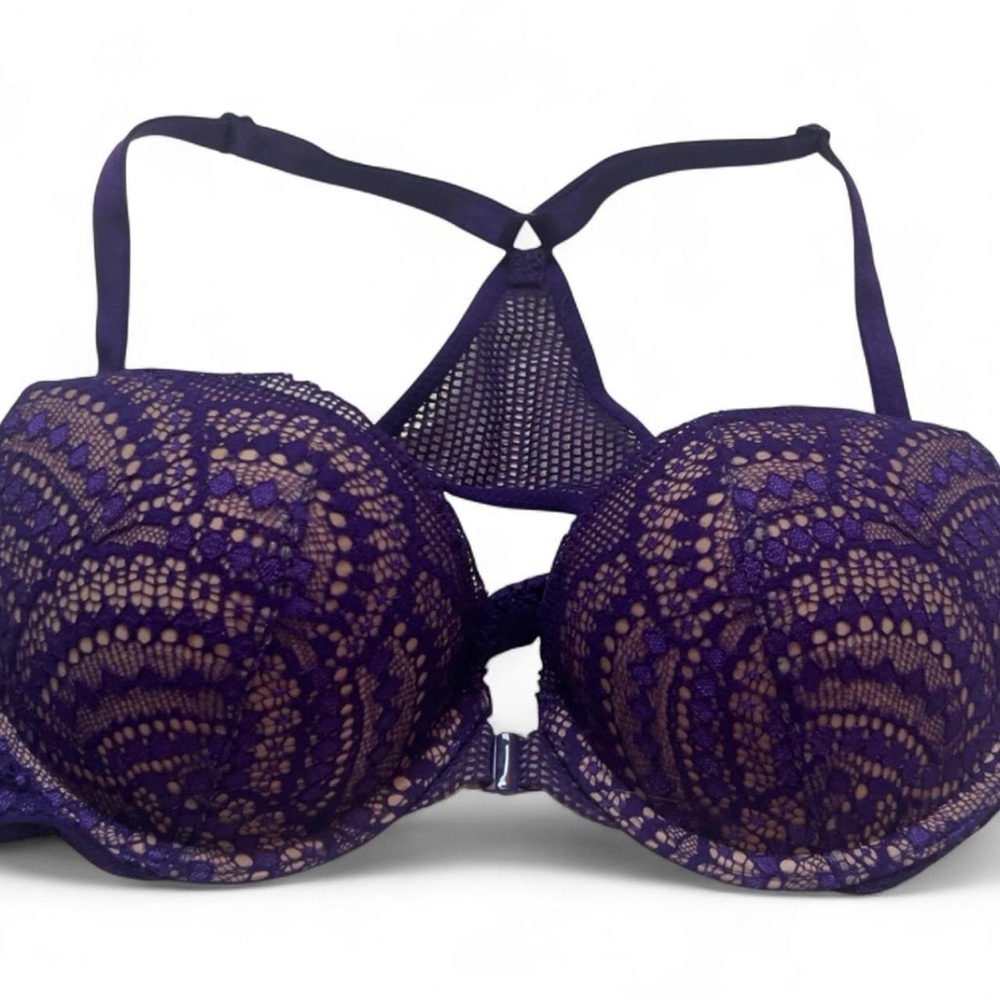 Victoria's Secret Deep Purple Lace Bra